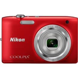 Compactcamera Coolpix S2800 - Rood + Nikon Nikkor Optical Zoom 26-130mm f/3.2-6.5 f/3.2-6.5