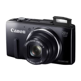 Compactcamera PowerShot SX280 HS - Zwart + Canon Zoom Lens 25-500mm f/3.5–6.8 f/3.5-6.8
