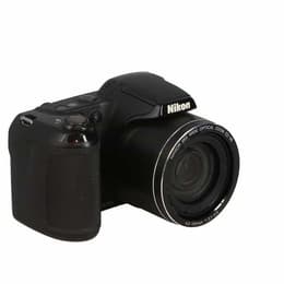 Compactcamera Coolpix L320 - Zwart + Nikon Nikkor 26X Wide Optical Zoom ED VR 22.5-585mm f/3.1-5.9 f/3.1-5.9