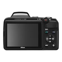 Compactcamera Coolpix L320 - Zwart + Nikon Nikkor 26X Wide Optical Zoom ED VR 22.5-585mm f/3.1-5.9 f/3.1-5.9