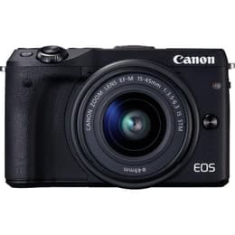 Hybride Camera Canon EOS M3 Zwart + Lens Canon EF-M 15-45 mm f/3.5-5.6 IS STM