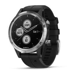 Horloges Cardio GPS Garmin Fēnix 5S Plus - Zwart/Zilver