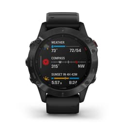 Horloges Garmin Cardio GPS Fenix 6 Sapphire - Zwart