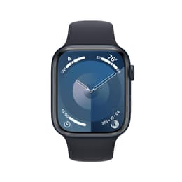 Apple Watch Series 9 (2023) GPS + Cellular 45 mm - Aluminium Midnight - Sportbandje Midnight