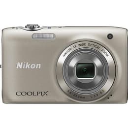 Compactcamera Coolpix S3100 - Grijs + Nikon Nikkor 5x Wide Optical Zoom 26-130 mm f/3.2-6.5 f/3.2-6.5