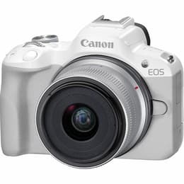 Reflex EOS R50 - Wit + Canon Canon RF-S 18-45mm f4.5-6.3 IS STM 1,6