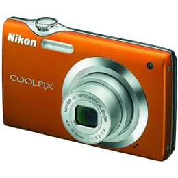 Compactcamera Coolpix S3000 - Oranje + Nikon Nikkor Wide Optical Zoom Lens 27-108 mm f/3.2-5.9 f/3.2-5.9