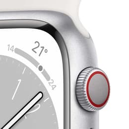 Apple Watch Series 8 (2022) GPS + Cellular 45 mm - Aluminium Zilver
