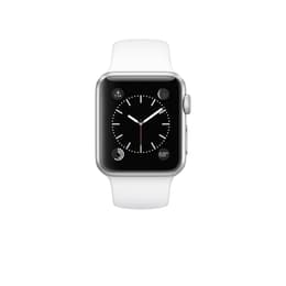 Apple Watch (Series 1) 2016 GPS 38 mm - Aluminium Zilver - Sportbandje Wit
