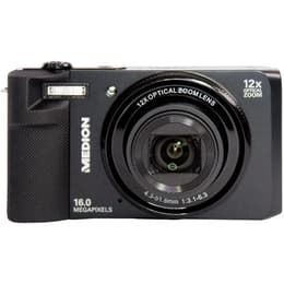 Compactcamera Medion Life P44034 - Zwart + Lens Medion 12X Optical Zoom