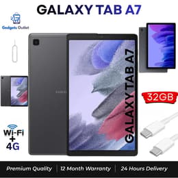 Galaxy Tab A7 32GB - Donkergrijs - WiFi + 4G