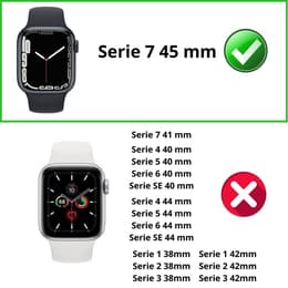 Hoesje Apple Watch Series 7 - 45 mm - Kunststof - Transparant