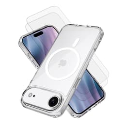 Hoesje iPhone Air en 2 beschermende schermen - TPU - Transparant