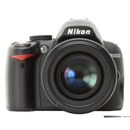 Spiegelreflexcamera - Nikon D3000 Zwart + Lens Nikon AF-S DX Nikkor 18-70mm f/3.5-4.5G IF-ED