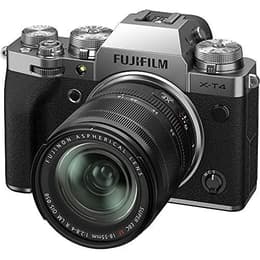 Hybride camera - Fujifilm X-T4 Zilver + Lens Fujifilm XF 18-55 mm f/2.8-4 R LM OIS