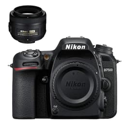 Reflex D7500 - Zwart + Nikkor Nikkor DX 35mm f/1.8G f/1.8