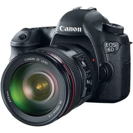 Reflex Canon EOS 6D - Zwart + Lens  24-105mm f/4LISIIUSM