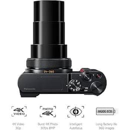 Compactcamera Lumix DC-TZ202 - Zwart + Leica DC Vario-Elmar 24-360 mm f/3.3-6.4 f/3.3-6.4