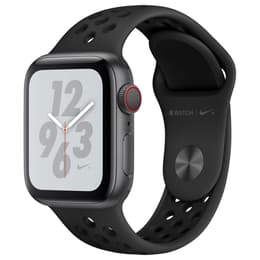 Apple Watch Series 4 (2018) GPS + Cellular 40 mm - Aluminium Spacegrijs - Sportbandje van Nike Zwart