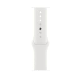 Apple Watch Series 8 (2022) GPS + Cellular 45 mm - Aluminium Midnight - Sportbandje Wit