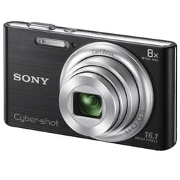 Compact - Sony Cyber-shot DSC-W730 - Zwart + Sony Carl Zeiss Vario-Tessar 25-224mm f/3.3-6.3