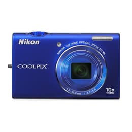 Compactcamera Coolpix S6200 - Blauw + Nikon Nikkor f/3.2–5.6