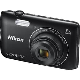 Compactcamera Coolpix A300 - Zwart + Nikon Nikkor 8x Wide Optical Zoom 25-200mm f/3.7-6.6 VR f/3.7-6.6
