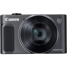 Compactcamera PowerShot SX620 HS - Zwart + Canon 25X IS 25–625mm f/3.2-6.6 f/3.2-6.6