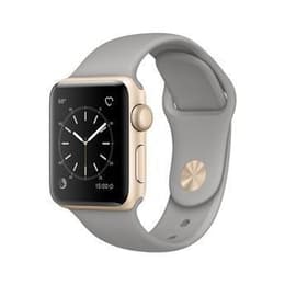 Apple Watch Series 4 (2018) GPS 40 mm - Aluminium Goud - Sportbandje Grijs