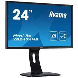 23,6-inch Iiyama ProLite PL2474H X2474HS-B2 1920 x 1080 LCD Beeldscherm Zwart