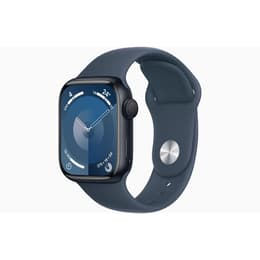Apple Watch Series 8 (2022) GPS 45 mm - Aluminium Midnight - Sportbandje Blauw