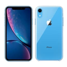 Pack iPhone XR + Apple Hoesje (Transparant) - 256GB - Blauw - Simlockvrij