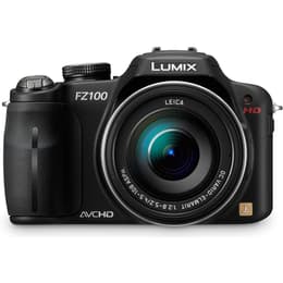 Bridge camera Lumix DMC-FZ100 - Zwart + Panasonic DC Vario-Elmarit 25–600mm f/2.8–5.2 ASPH. f/2.8–5.2