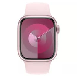 Apple Watch Series 9 (2023) GPS + Cellular 41 mm - Aluminium Roze - Sportbandje Roze
