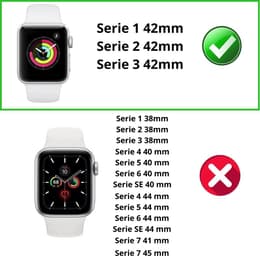Hoesje Apple Watch Series 3 - 42 mm - Kunststof - Transparant