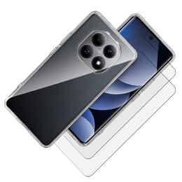 Hoesje Redmi Note 15 en 2 beschermende schermen - TPU - Transparant