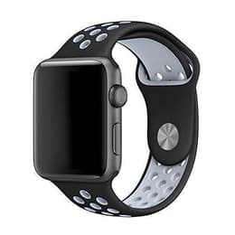Apple Watch (Series 3) 2017 GPS 38 mm - Aluminium Spacegrijs - Nike sport armband Antraciet/Zwart