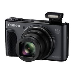 Compactcamera PowerShot SX730 HS - Zwart + Canon Canon Zoom Lens 40x IS 24-960 mm f/3.3-6.9 f/3.3-6.9