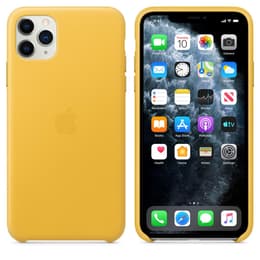 Apple Leren hoesje iPhone 11 Pro Leren hoesje - Leer Geel