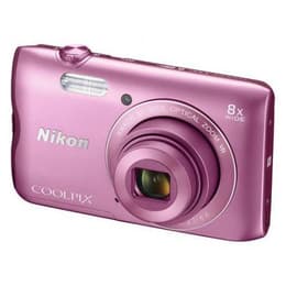 Compactcamera Coolpix A300 - Roze + Nikon Nikkor 8x Wide Optical Zoom VR 25-200mm f/3.7-6.6 f/3.7-6.6