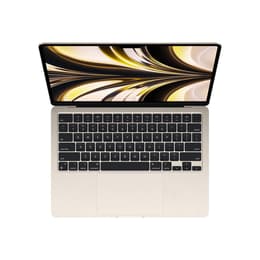 MacBook Air 13" (2022) - Apple M2 met 8‑core CPU en 8-core GPU - 16GB RAM - SSD 256GB - Standaarddisplay - QWERTY - Engels