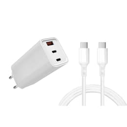 Kabel en Wandplug (USB-C + USB-C) 65W - WTK