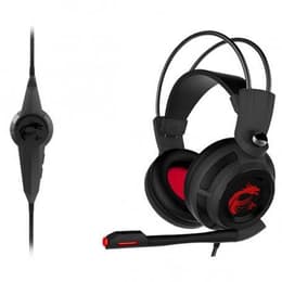 DS502 gaming Hoofdtelefoon - bedraad microfoon Zwart/Rood