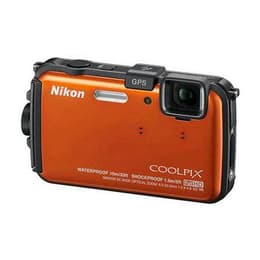 Compactcamera Coolpix AW110 - Oranje/Zwart + Nikon Nikkor Wide Optical Zoom f/3.9-4.8