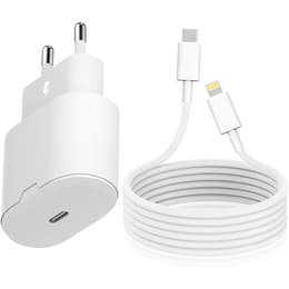 Kabel en Wandplug (USB-C + Lightning) 25W - Evetane