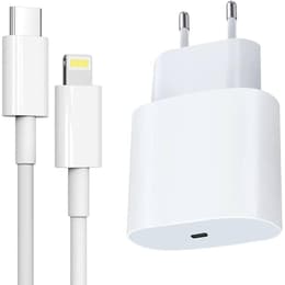 Kabel en Wandplug (USB-C + Lightning) 25W - Evetane