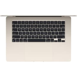 MacBook Air 15" (2024) - Apple M3 met 8‑core CPU en 10-core GPU - 16GB RAM - SSD 256GB - Standaarddisplay - QWERTY - Spaans