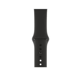 Apple Watch (Series 6) 2020 GPS 44 mm - Aluminium Rood - Geweven sportbandje Zwart
