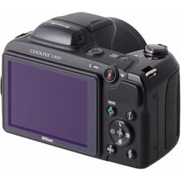 Compactcamera CoolPix L810 - Zwart + Nikon Nikkor 26X Wide Optical Zoom ED VR 4.0-104mm f/3.1-5.9 f/3.1-5.9