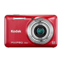 Compactcamera PixPro FZ52 - Rood + Kodak PixPro Aspheric Zoom Lens 28-140mm f/3.9-6.3 f/3.9-6.3